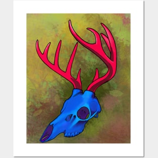 Bisexual Deer Skull Posters and Art